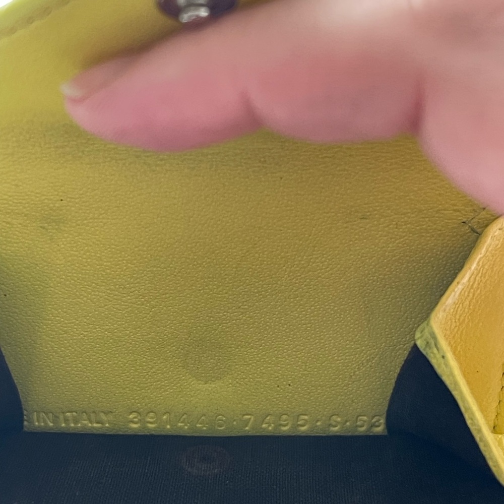 BALENCIAGA Paper Mini Trifold Wallet Purse Leather Made In Italy - Picture 14 of 17